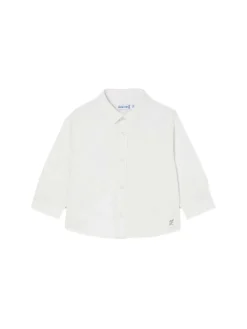 Camicia manica lunga basic bianco