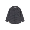 Camicia manica lunga jacquard blu