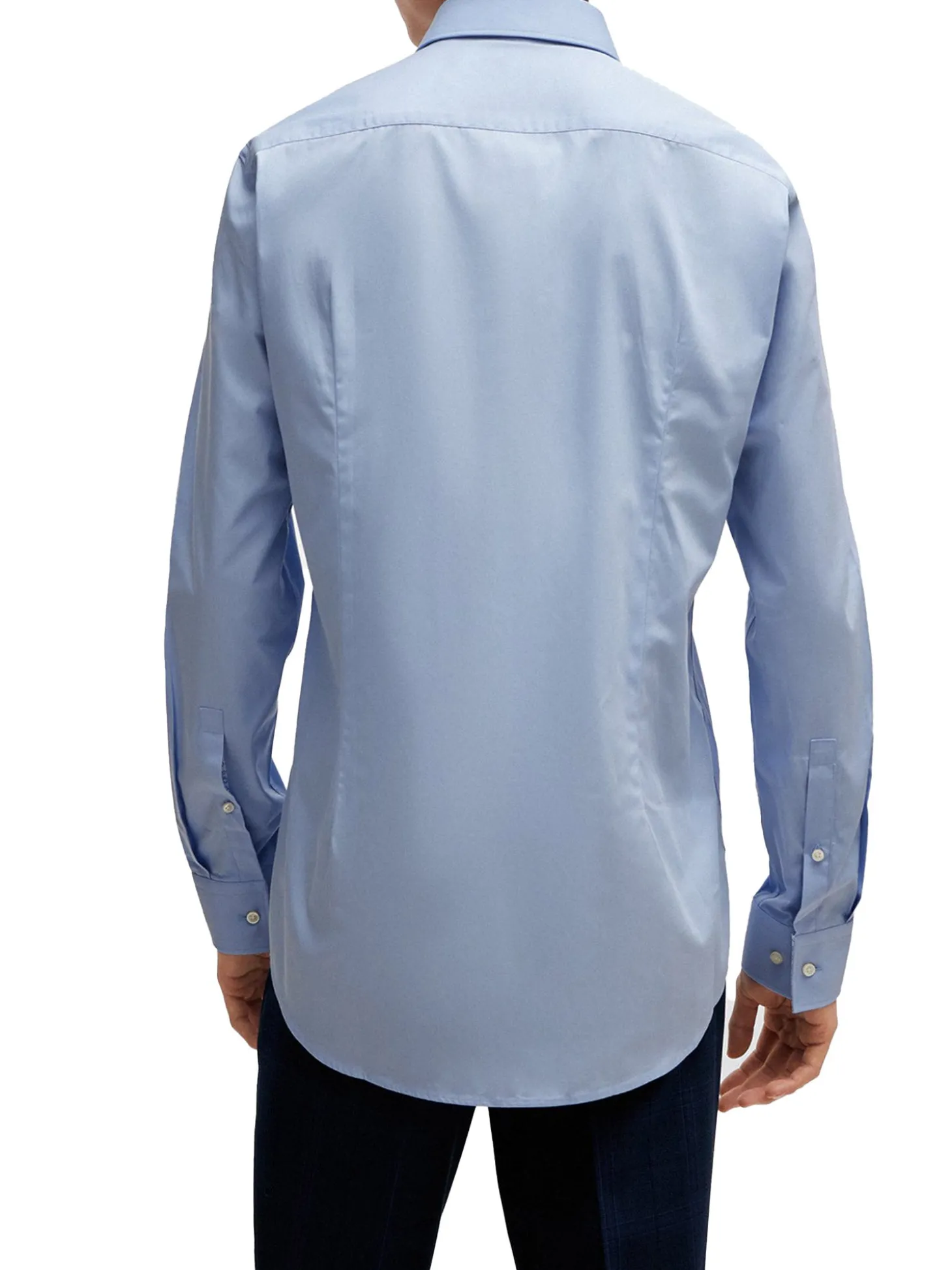 Camicia slim fit con collo Italiano