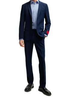 Camicia slim fit con collo Italiano