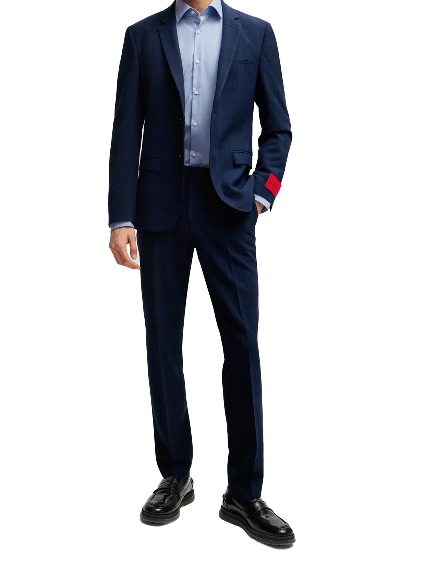 Camicia slim fit con collo Italiano