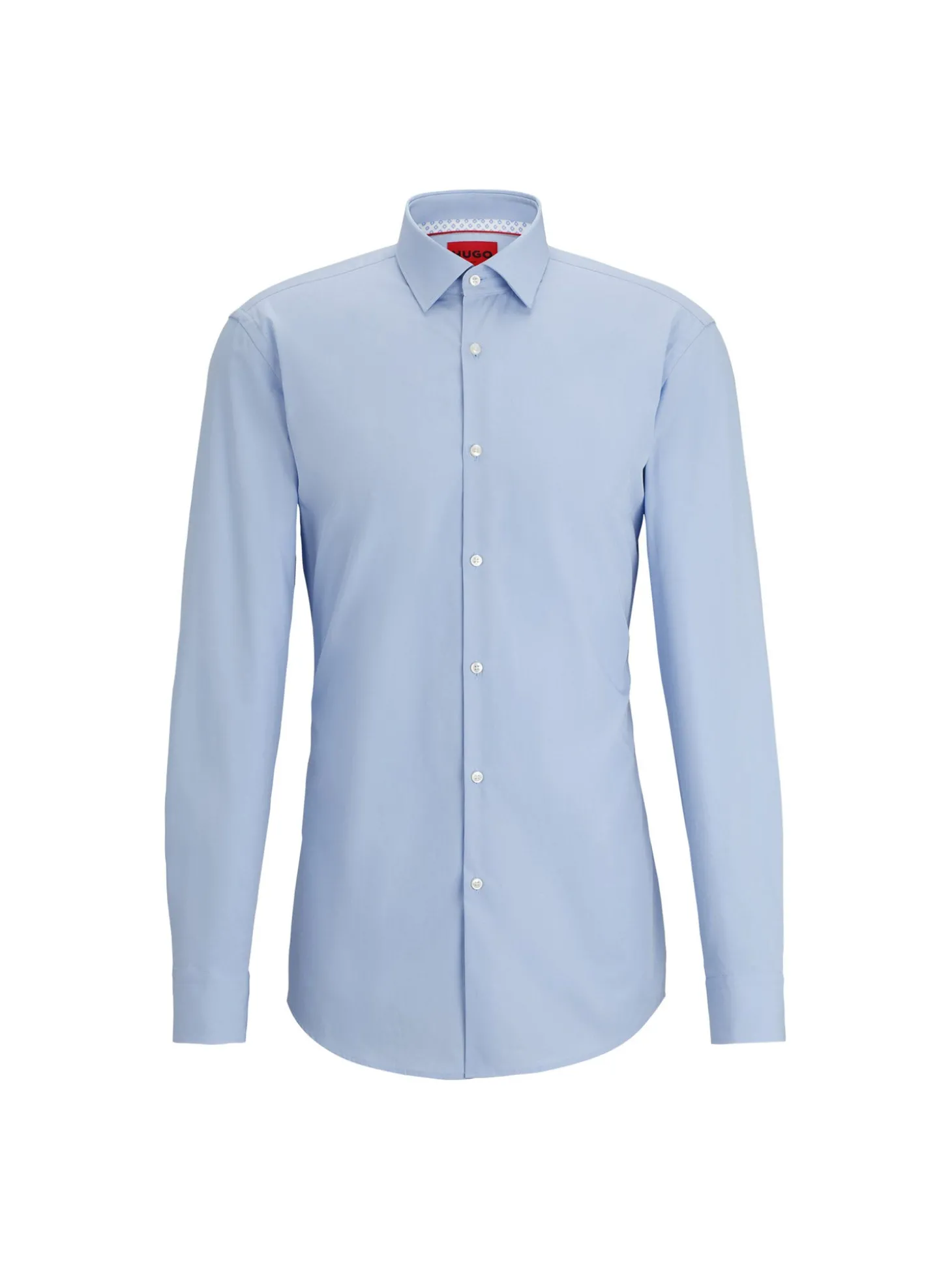 Camicia slim fit con collo Italiano