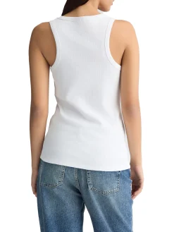Canotta con logo bianco