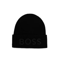 Cappello afox in lana nero