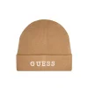 Cappello con logo a contrasto camel