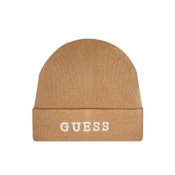 Cappello con logo a contrasto camel