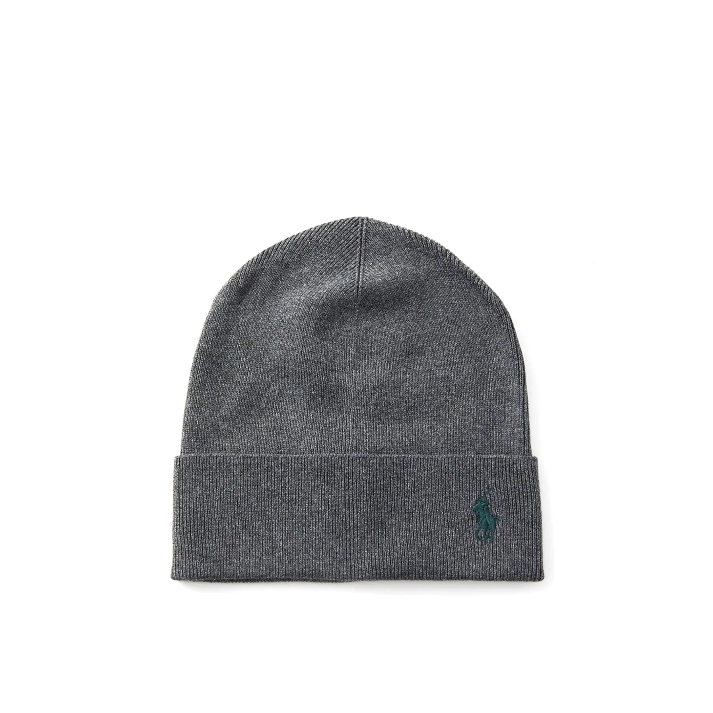 Cappello con logo laterale a contrasto girgio scuro