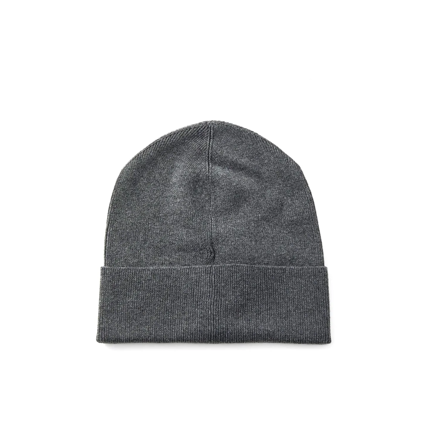 Cappello con logo laterale a contrasto girgio scuro