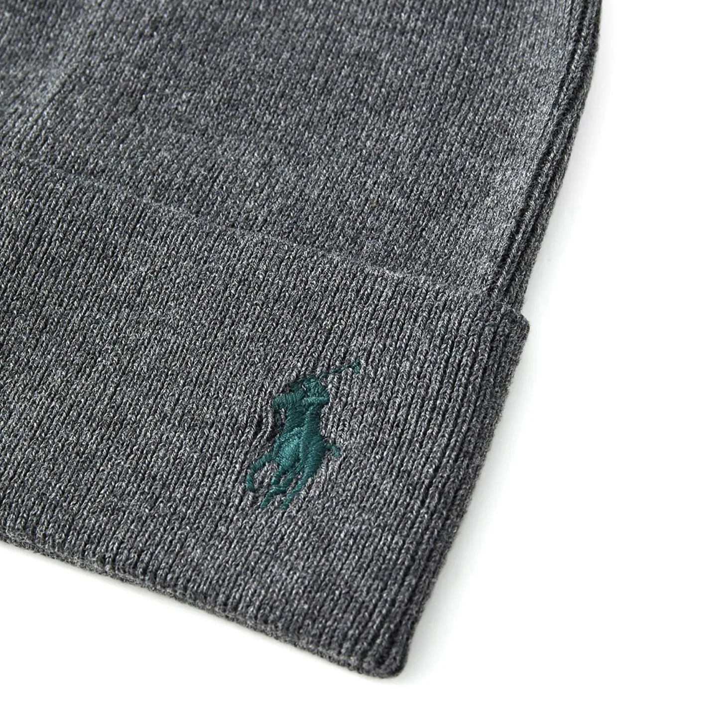 Cappello con logo laterale a contrasto girgio scuro