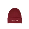 Cappello con logo ricamato bordeaux