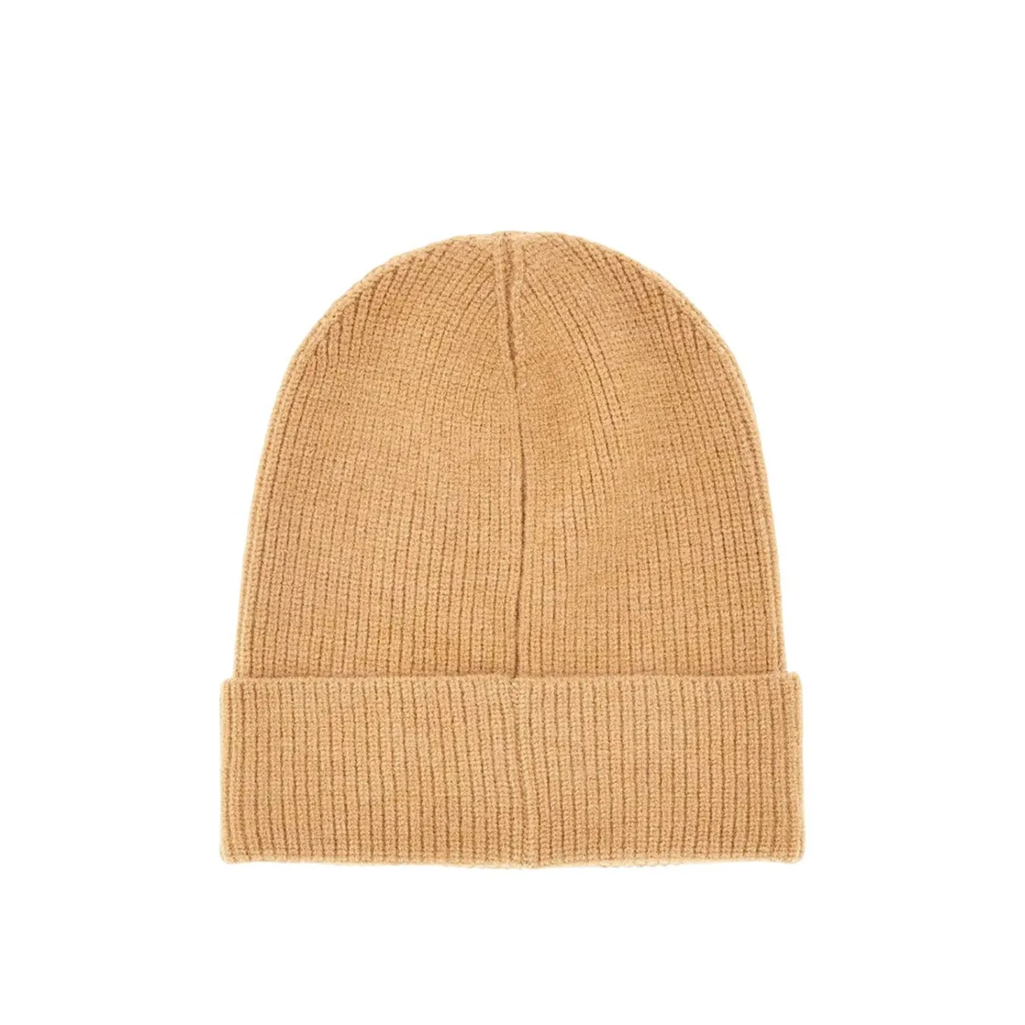 Cappello con ricami camel