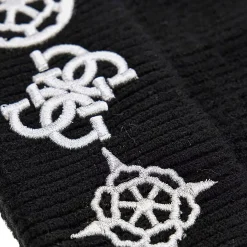 Cappello con ricami nero