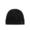 Cappello in lana a trecce nero