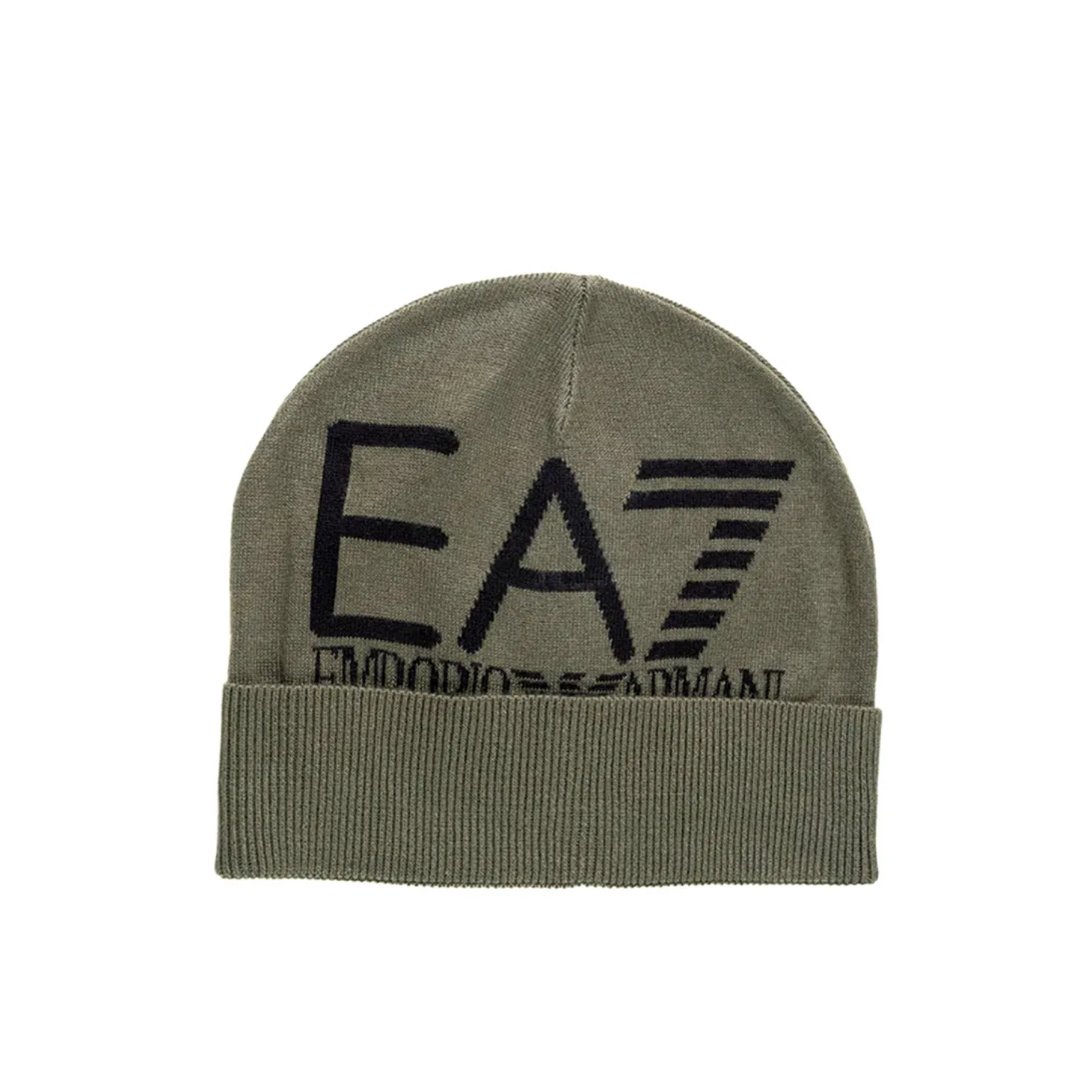 Cappello in maglia Beanie con logo verde/nero