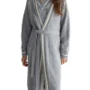 Cappotto aperto allover grigio
