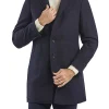 Cappotto con bottoni panno nero