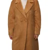 Cappotto doppio petto beaver cammello
