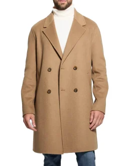 Cappotto doppio petto cammello