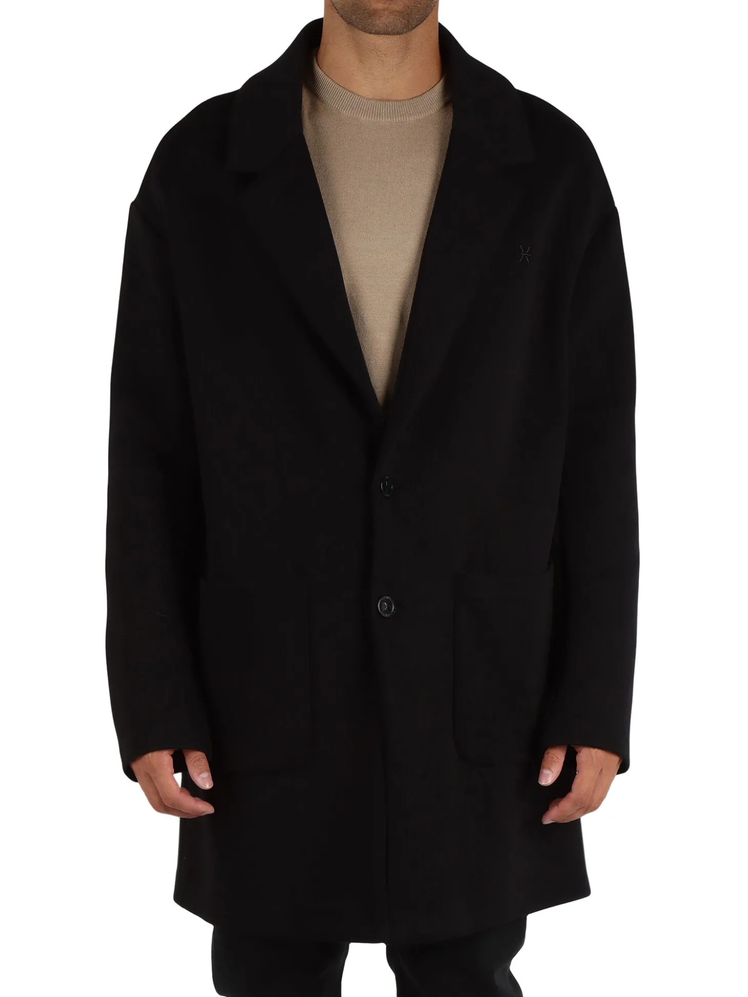 Cappotto due bottoni Krazi nero