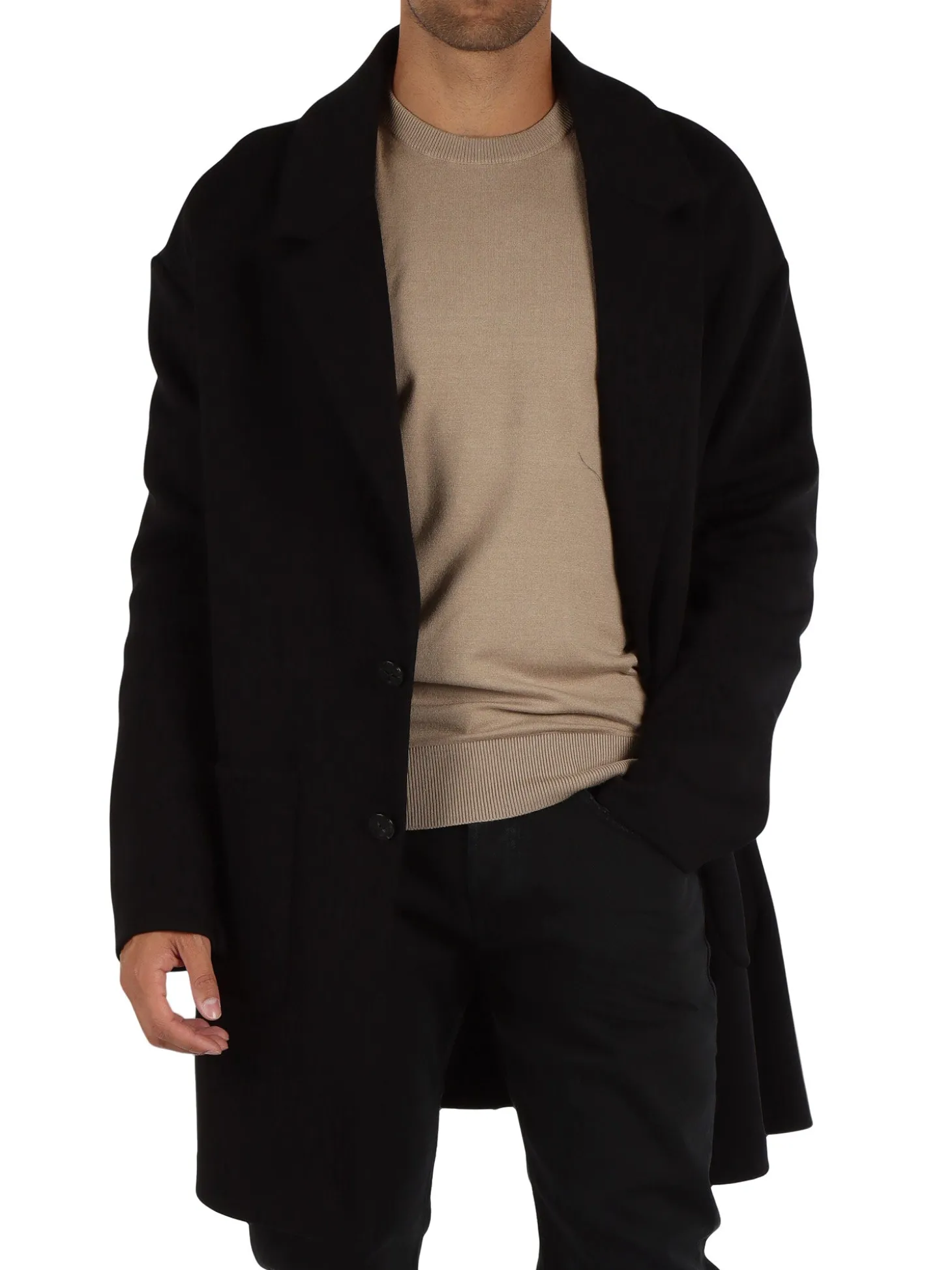 Cappotto due bottoni Krazi nero