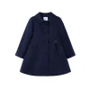 Cappotto in panno blu