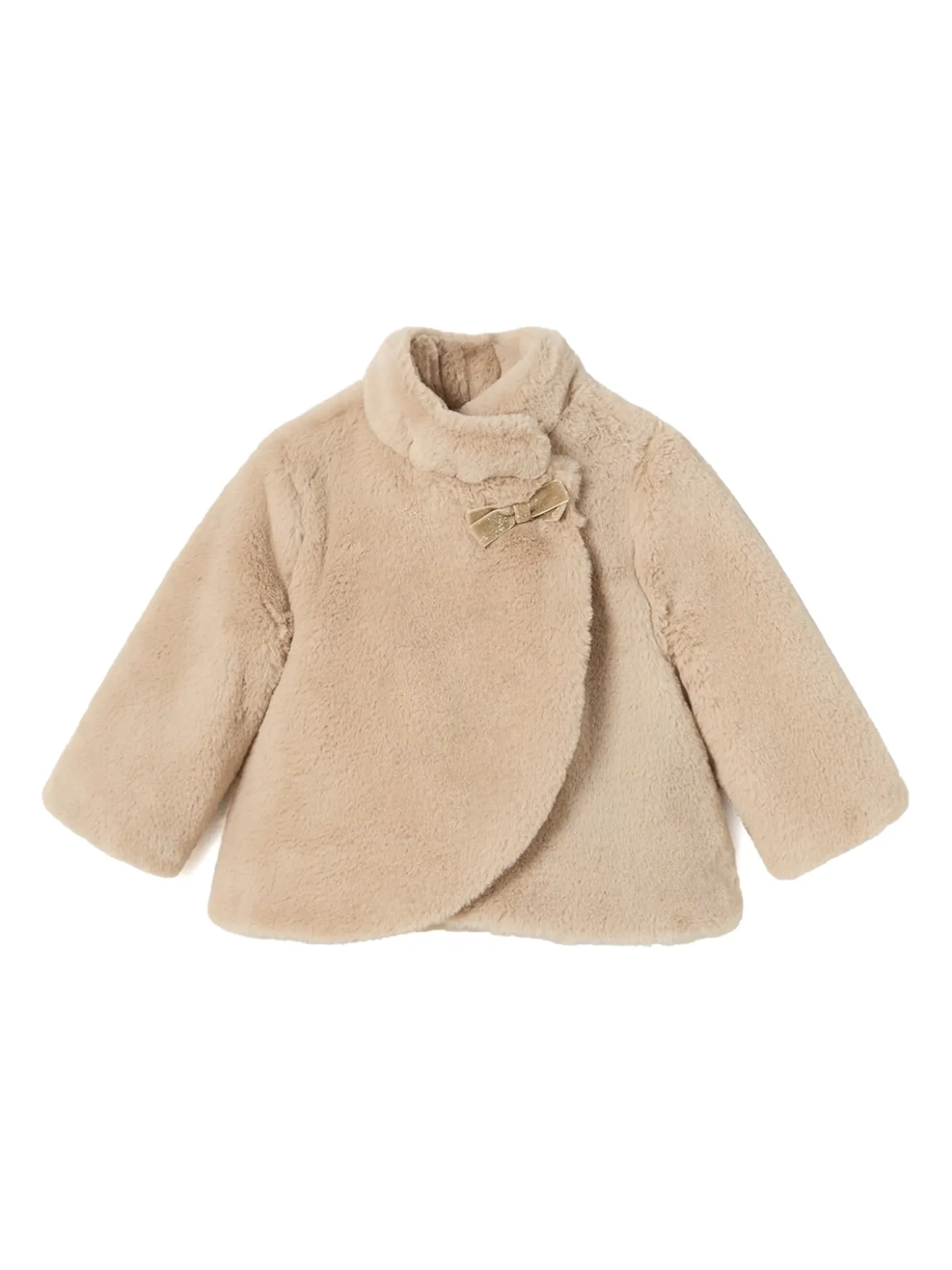 Cappotto invernale fiocco beige