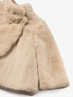 Cappotto invernale fiocco beige
