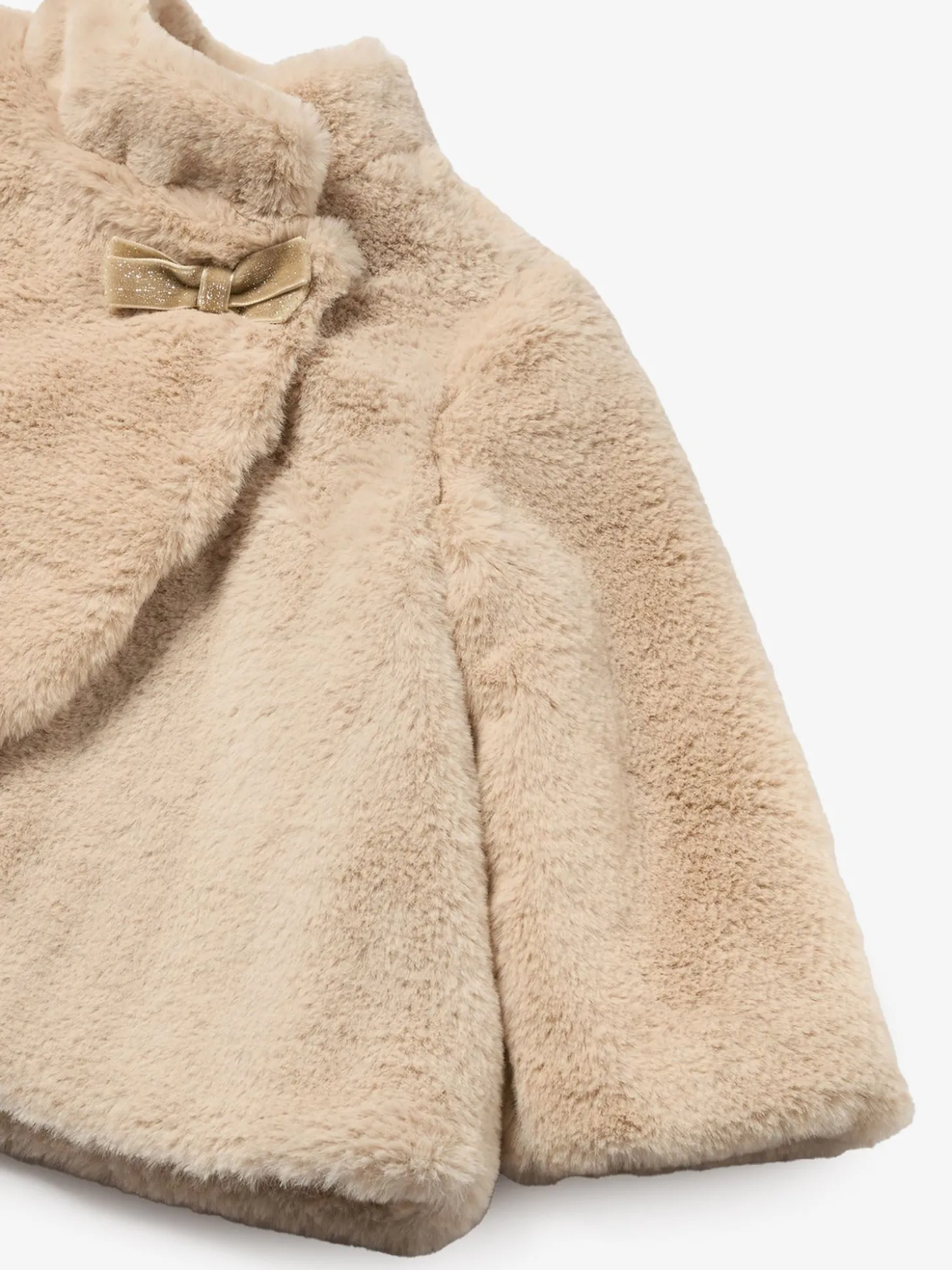 Cappotto invernale fiocco beige