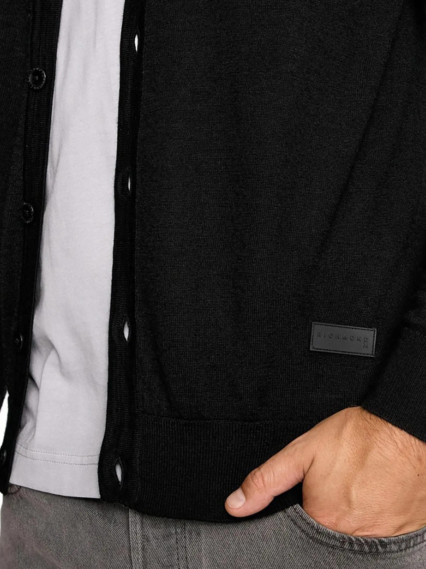 Cardigan con bottoni Chermi nero