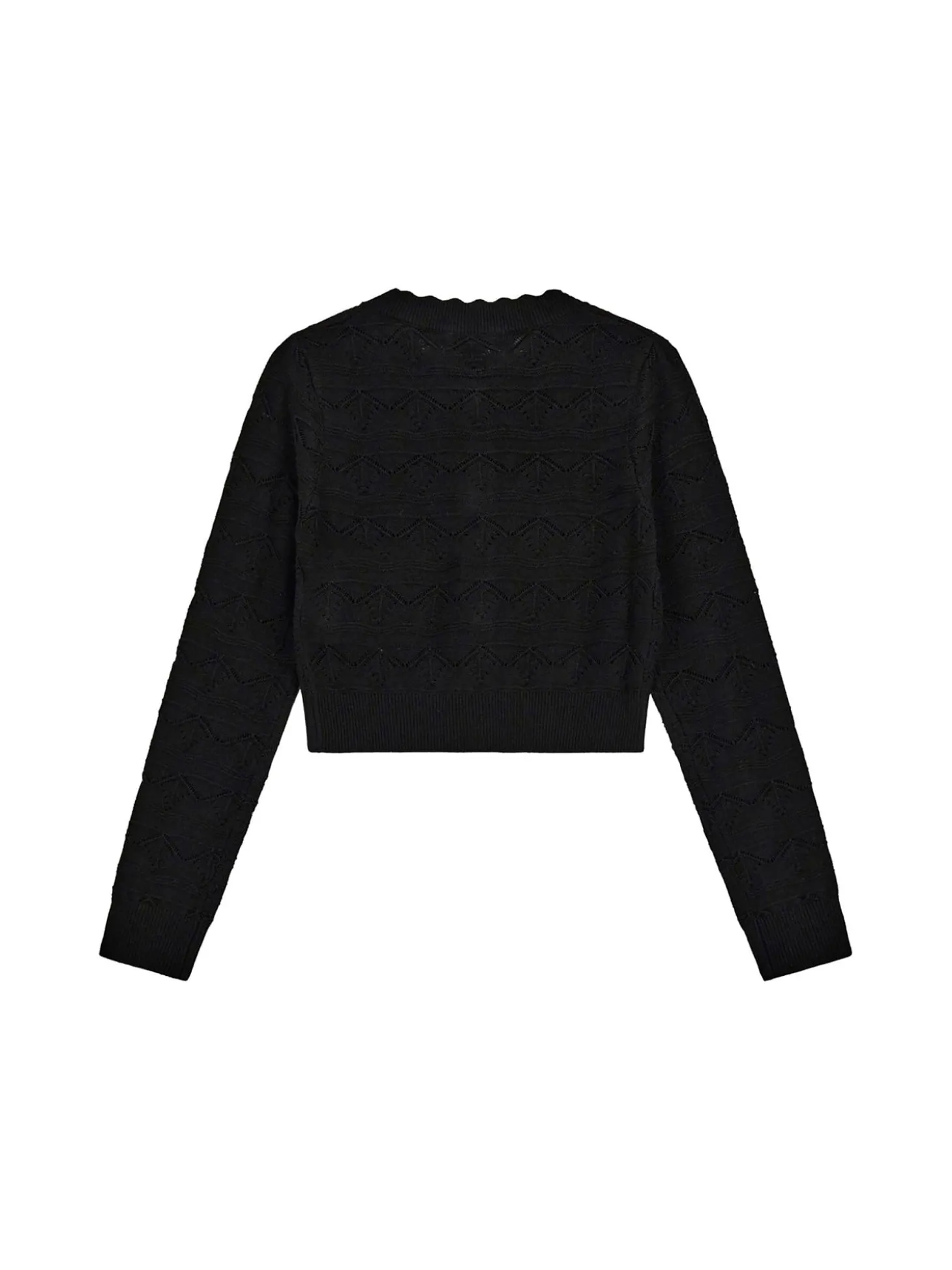 Cardigan con bottoni gioiello cerimonia nero