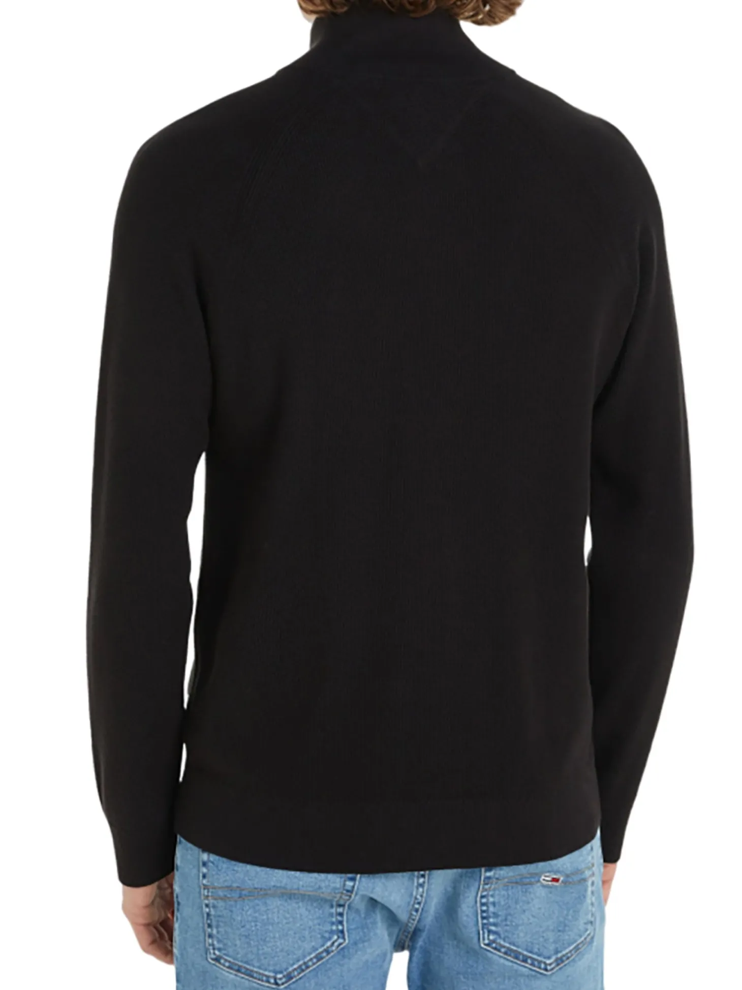 Cardigan con zip nero