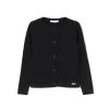 Cardigan dettaglio fiocchi nero