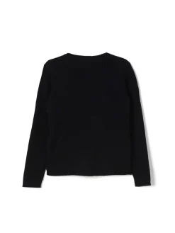 Cardigan dettaglio fiocchi nero