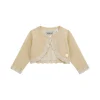 Cardigan neonata con bottoni cerimonia oro