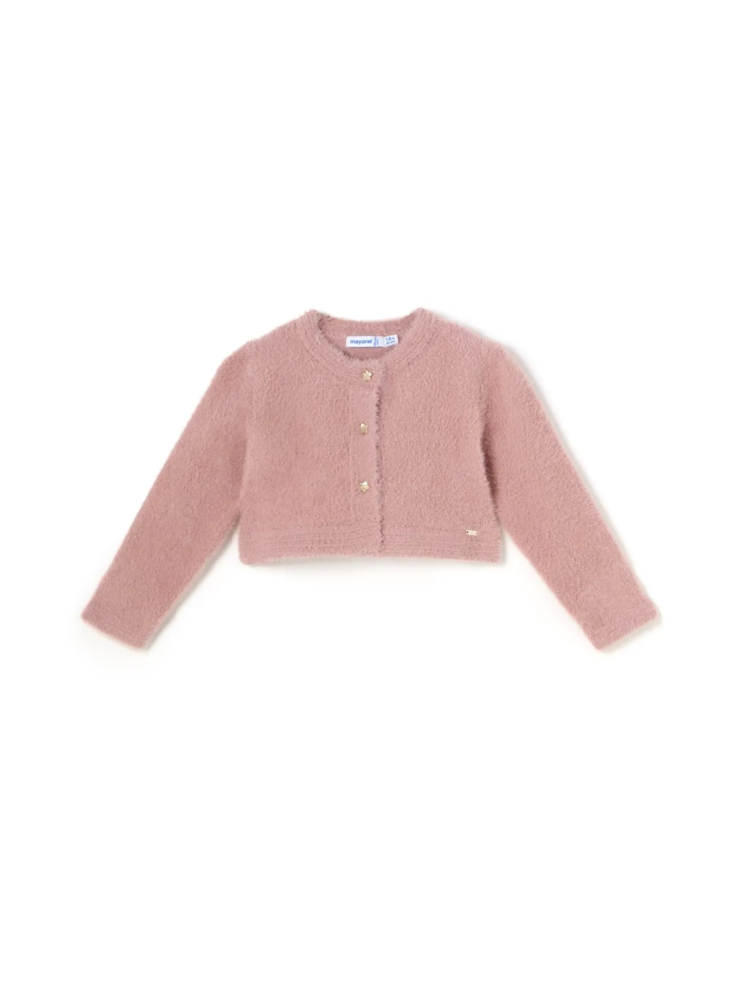 Cardigan peluche rosa