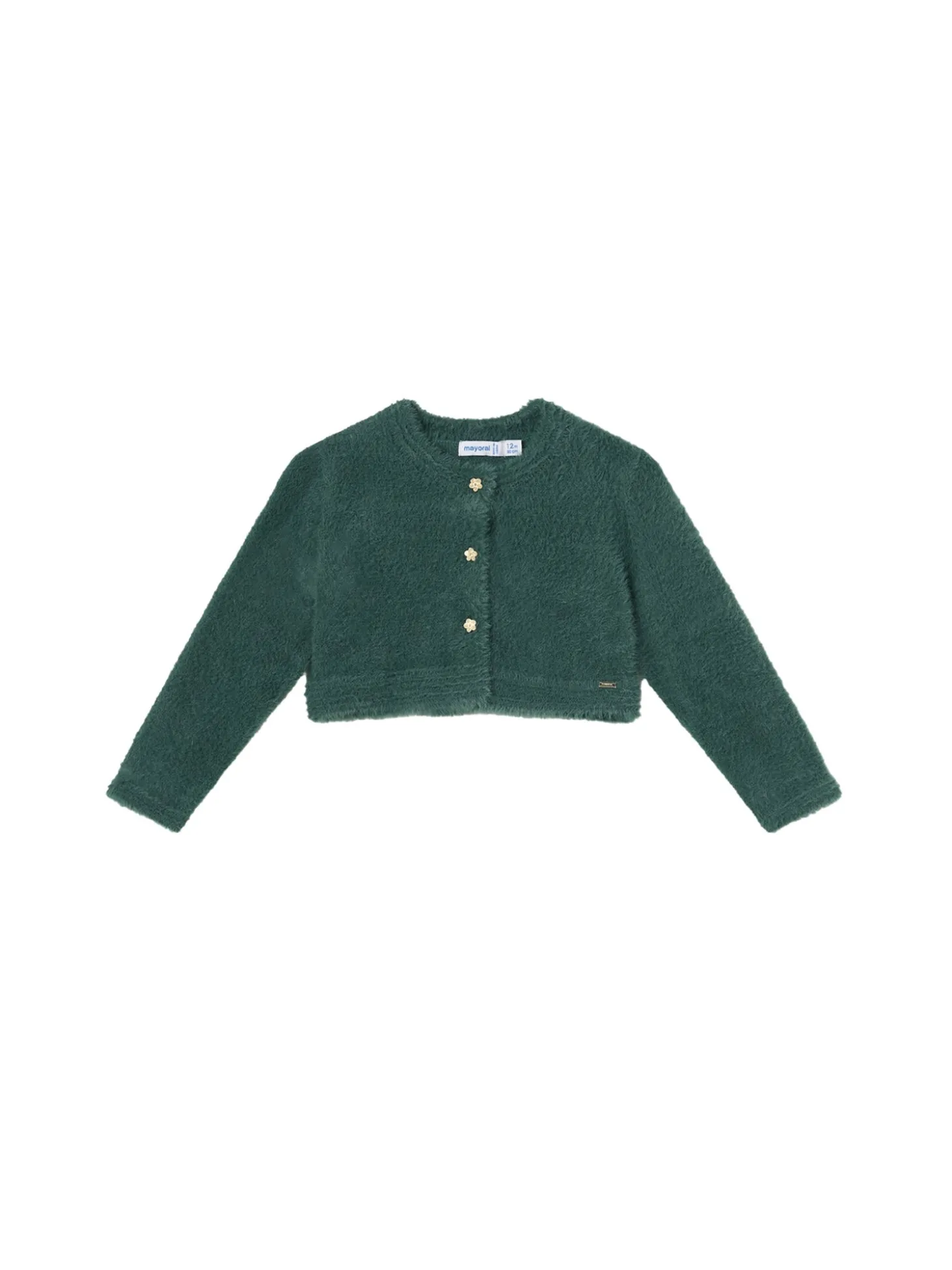 Cardigan peluche verde