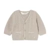 Cardigan tricot beige
