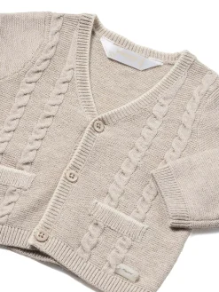 Cardigan tricot beige