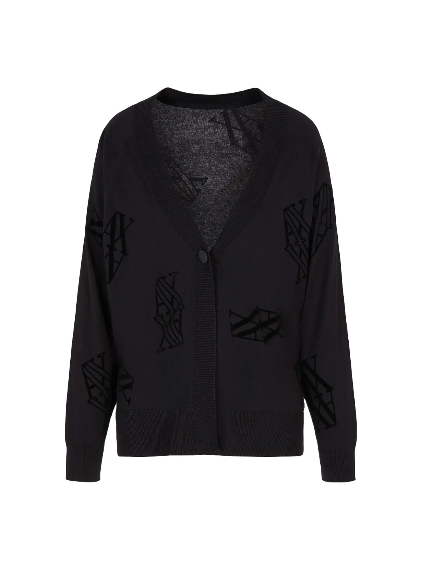 Cardigan un bottone nero