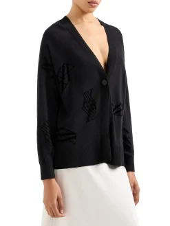 Cardigan un bottone nero
