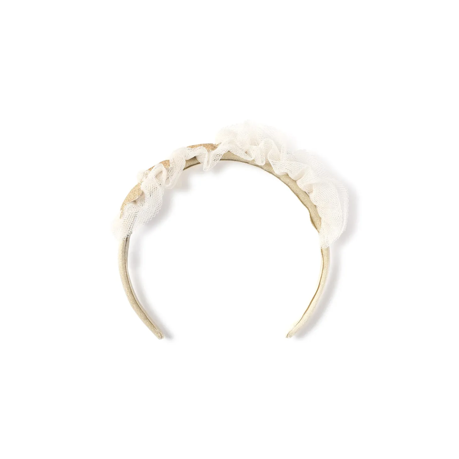 Cerchietto per capelli stelline champagne