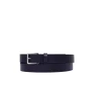 Cintura logo allover blu