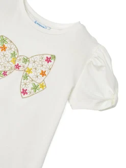 Completo 2 pezzi bambina t-shirt e gonna lime