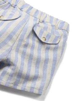 Completo 2 pezzi camicia e shorts neonato