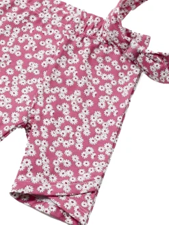 Completo 3 pezzi t-shirt pantalone e fascia neonata bianco