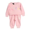Completo due pezzi (felpa zip con cappuccio + pantalone) Room rosa