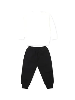Completo due pezzi (felpa + pantalone Balur panna/nero