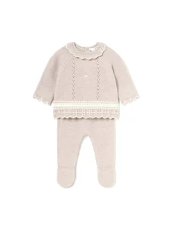 Completo due pezzi maglia e ghettina noce