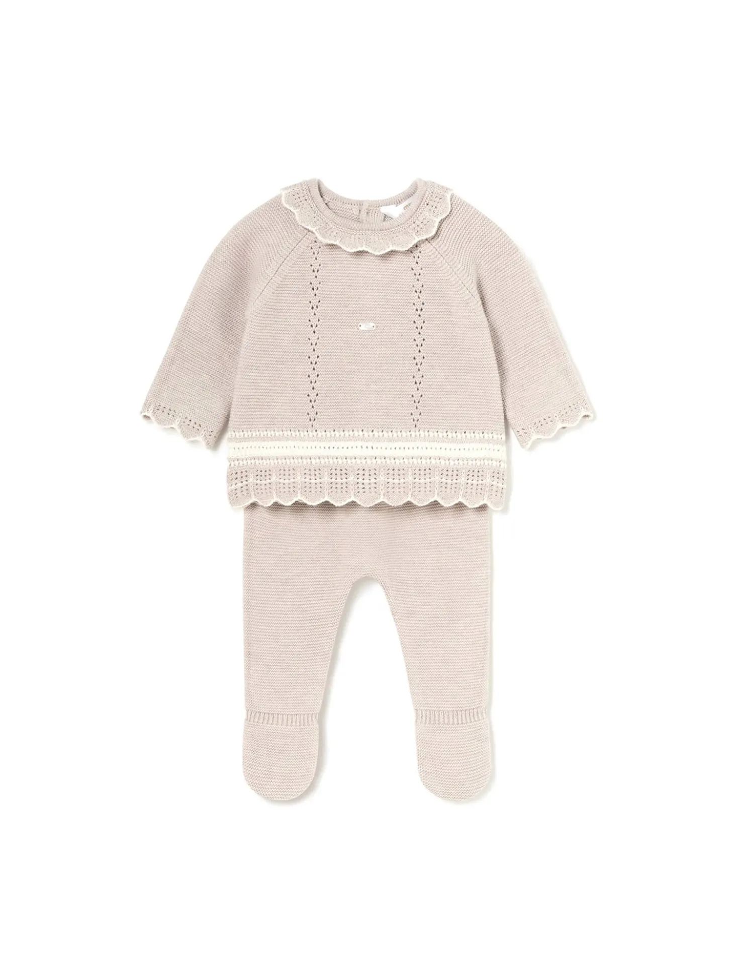 Completo due pezzi maglia e ghettina noce