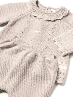 Completo due pezzi maglia e ghettina noce